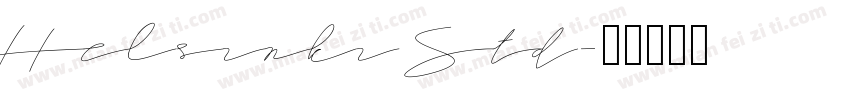 Helsinki Std字体转换